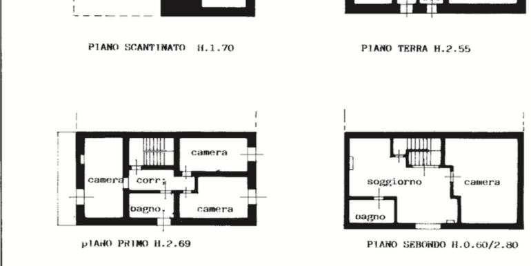 Casa indipendente di testa quadricamere