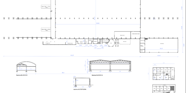 Capannone industriale con carroponti